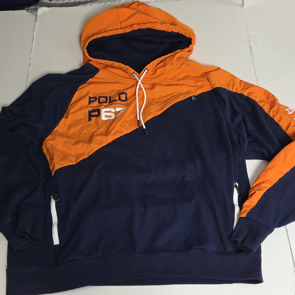 Polo by Ralph Lauren Blue and Orange Performance Top